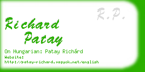 richard patay business card
